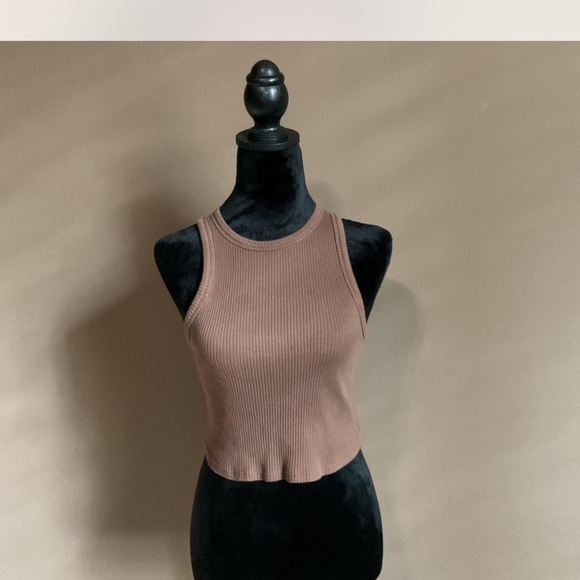 Wild Fable Ribbed Tan Tank Top - Picture 1 of 3